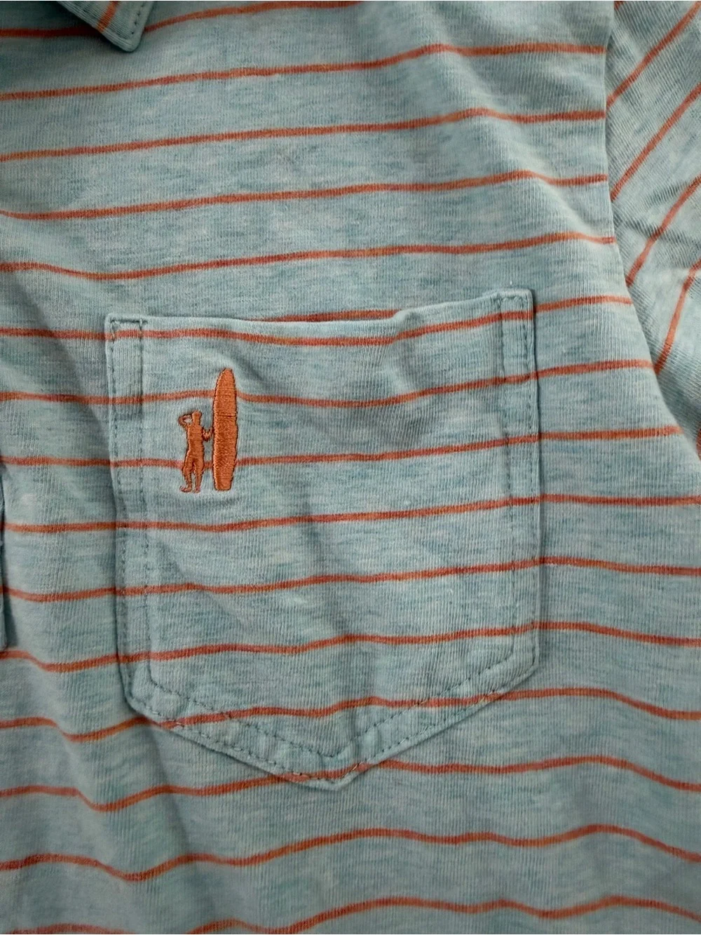 Johnnie-O Striped Polo Shirt with Chest Pocket - Casual Comfort